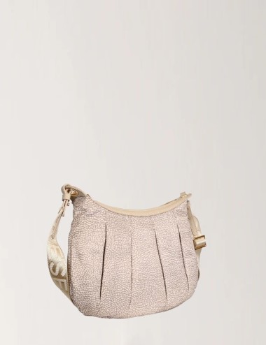 BORSA HOBO CROISSANT SMALL SABBIA