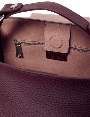 Borsa Sveva Soft Piccola a mano in pelle con tracolla Chianti