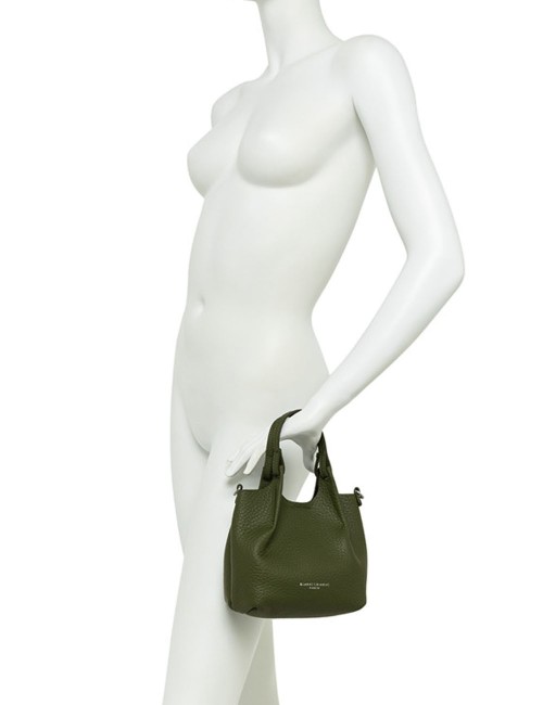 Borsa mini a tracolla in pelle DUA ESPRESSO-CASTORO