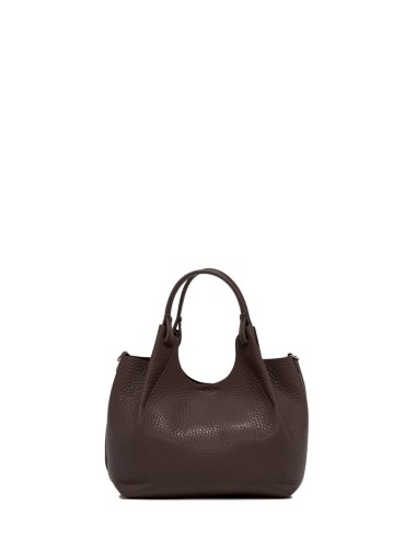 Borsa media a tracolla in pelle DUA ESPRESSO-CASTORO