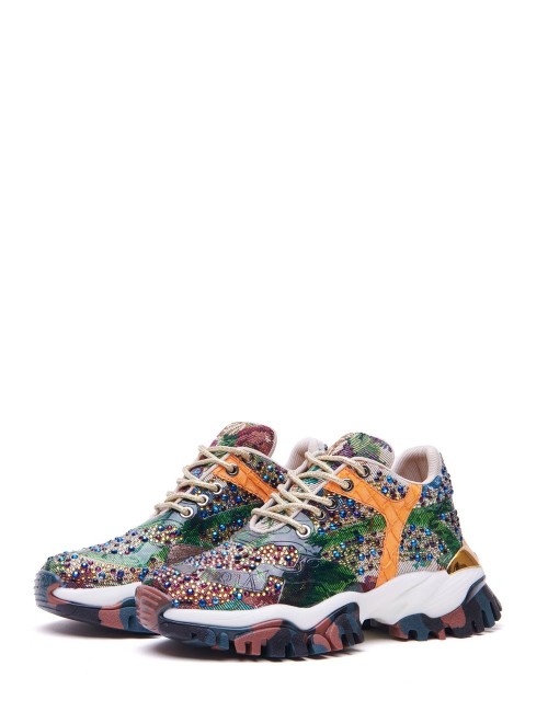 Sneakers JEWEL GREEN ORANGE